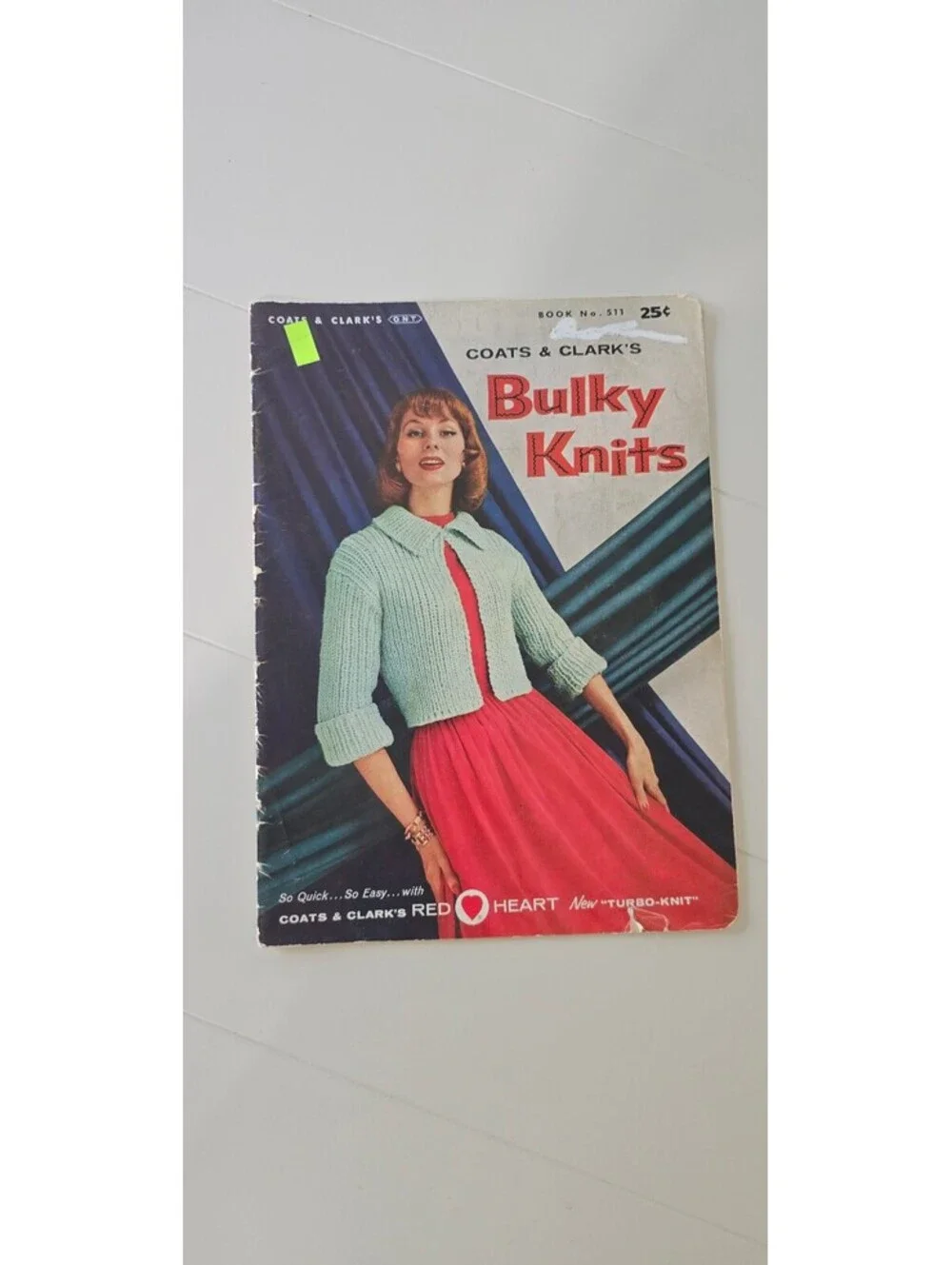 Coats & Clark's Bulky Knits Vintage Knitting Pattern Book 511